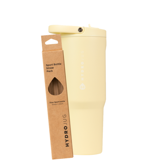 Butter Sport 32oz + Replacement Straw Pack