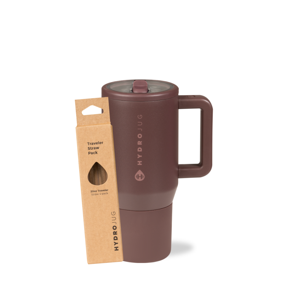 Pecan Traveler 20oz + Replacement Straw Pack